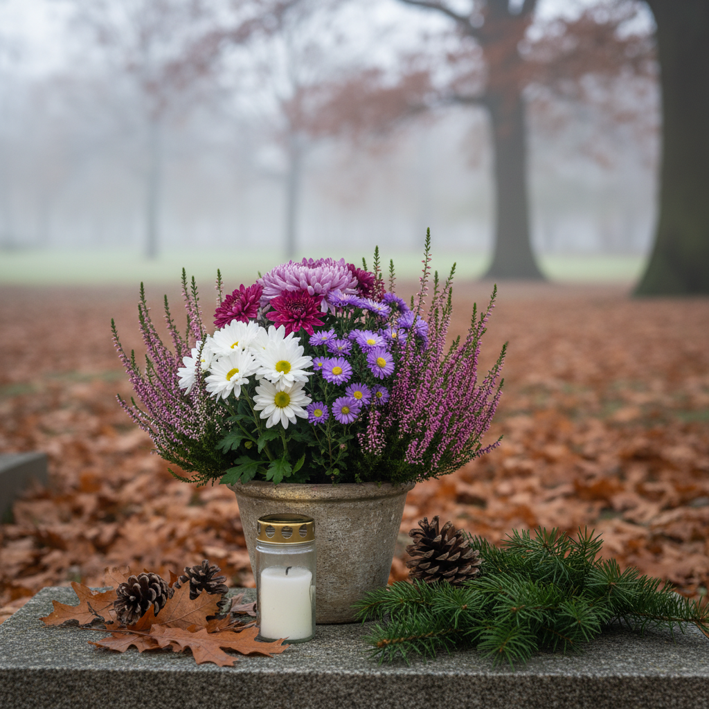 Kaip išrinkti tinkamiausias gėles kapams artėjant Vėlinėms