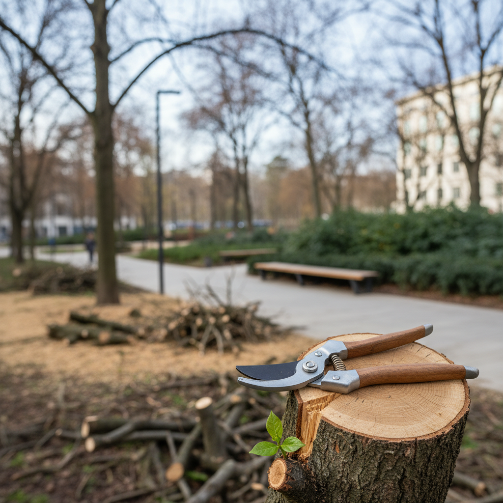 Kaip medžių genėjimas keičia miesto žaliąsias erdves