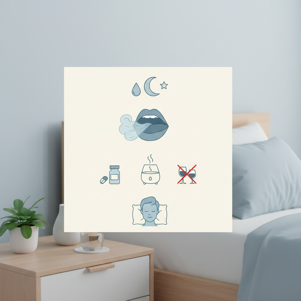 Kodėl nakties metu džiūsta burna ir ką daryti?