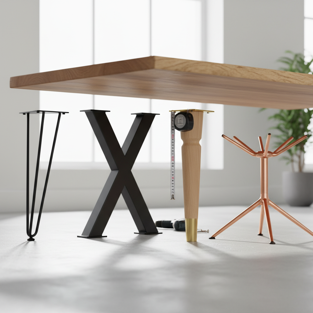 Kaip pigiai atnaujinti interjerą? Pakanka pakeisti stalo kojas