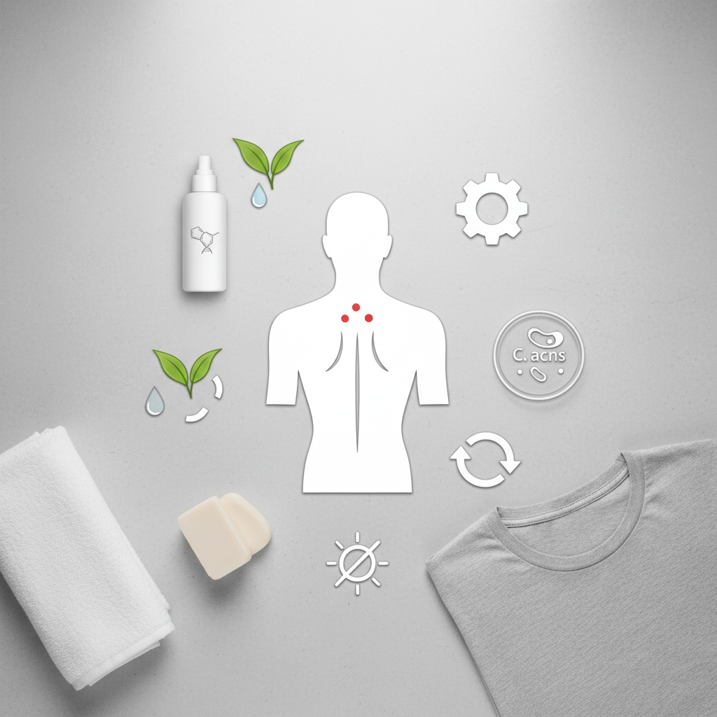 Spuogai ant nugaros: priežastys ir gydytojos patarimai