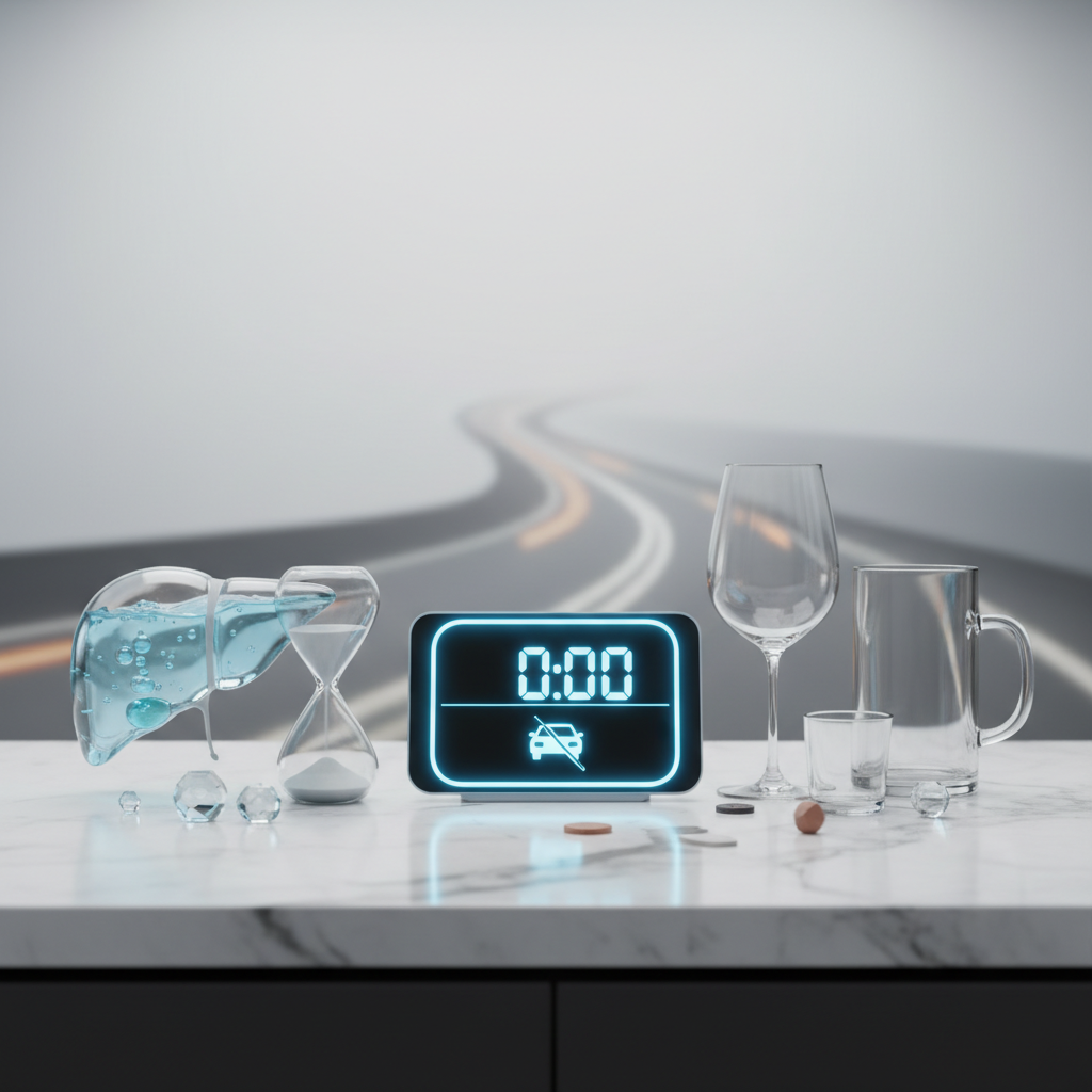 Kada galima vairuoti? Alkoholio pasišalinimo skaičiuoklė